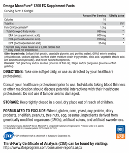 Omega MonoPure® 1300 EC 60 Softgels